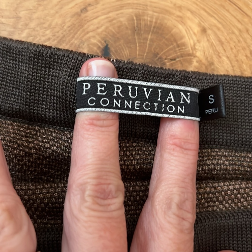 Peruvian Connection 100% Pima Cotton Sweater Knit Skirt.  Size Small. - Picture 8 of 10